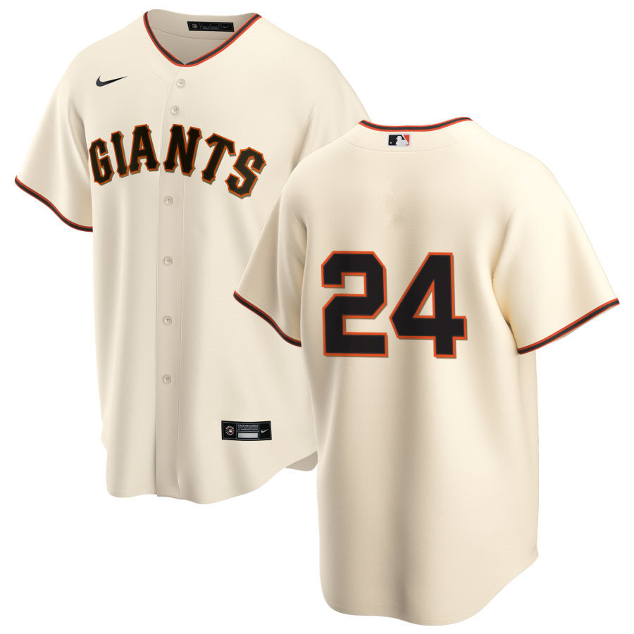 Nike Men #24 Willie Mays San Francisco Giants Baseball Jerseys Sale-Cream